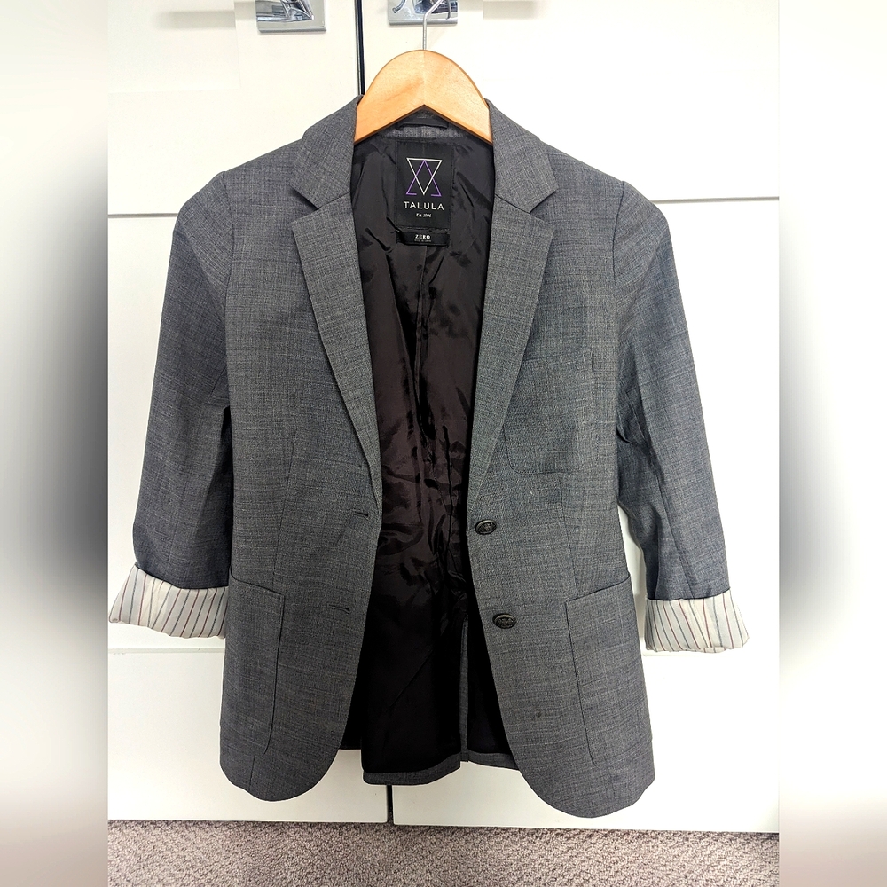 Talula grey blazer sz Zero